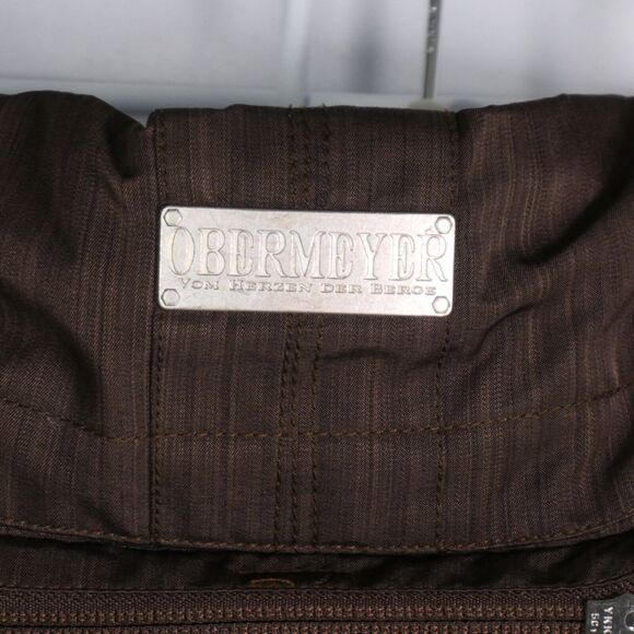 Obermeyer Ski Snowboard Jacket Coat Women 10 Brown Hooded Outdoor Winter Sporty - Picture 11 of 15